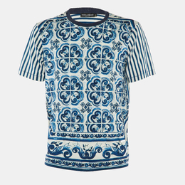 Dolce & Gabbana: Белая футболка  Majolica
