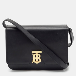 Burberry: Чёрная сумка  TB