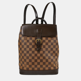 Louis Vuitton: Коричневый рюкзак 