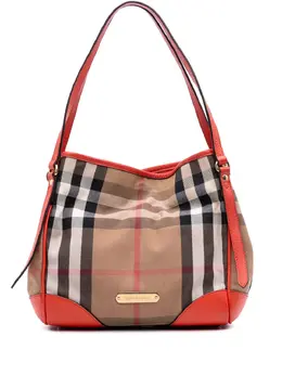 Burberry Pre-Owned: Коричневая сумка-шоппер 