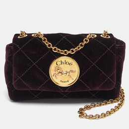 Chloe: Бордовая сумка 