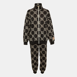 Gucci: Чёрная куртка  Interlocking G