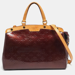 Louis Vuitton: Бордовая сумка 