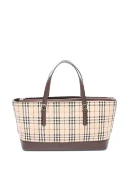 Burberry Pre-Owned: Бежевая сумка-шоппер 