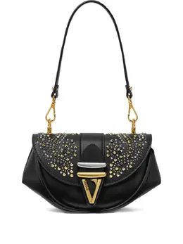 Versace: Чёрная сумка 