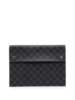 Louis Vuitton Pre-Owned: Чёрный клатч 