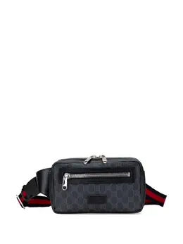 Gucci Pre-Owned: Чёрная поясная сумка 