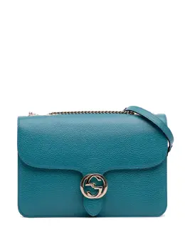 Gucci Pre-Owned: Голубая сумка через плечо 