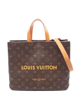 Louis Vuitton Pre-Owned: Коричневая сумка-шоппер 