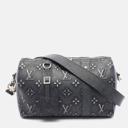 Louis Vuitton: Чёрная сумка  Keepall