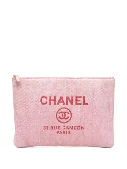 CHANEL Pre-Owned: Розовый клатч 