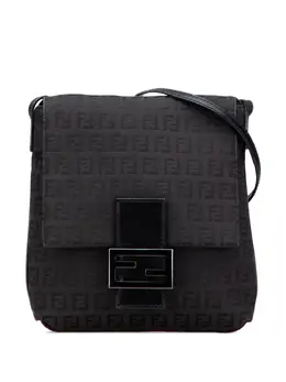 Fendi Pre-Owned: Чёрная сумка через плечо 