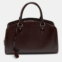 Louis Vuitton: Бордовая сумка  Pont Neuf