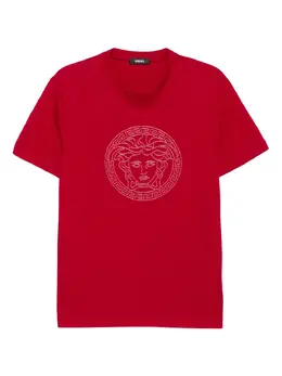 Versace: Красная футболка  Medusa
