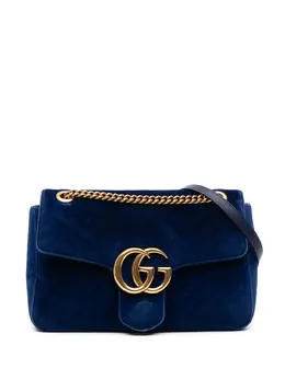 Gucci Pre-Owned: Голубая сумка через плечо 