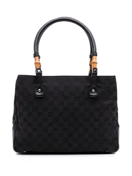 Gucci Pre-Owned: Чёрная сумка-шоппер 