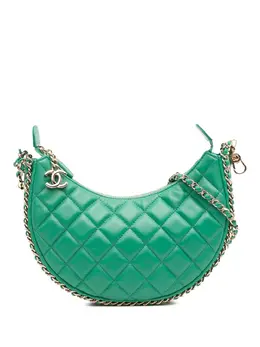 CHANEL Pre-Owned: Зелёная сумка 
