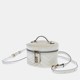 Gucci: Белый рюкзак  GG Marmont