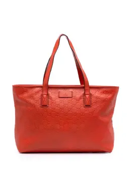 Gucci Pre-Owned: Оранжевая сумка-шоппер 