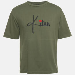 Kiton: Зелёная футболка 