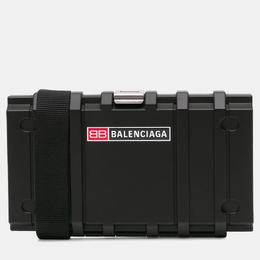 Balenciaga: Чёрная сумка через плечо  Tool