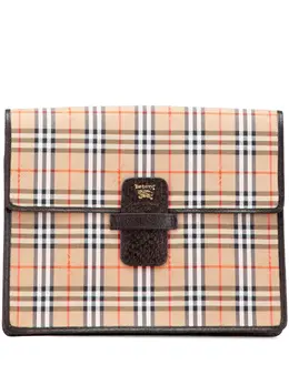 Burberry Pre-Owned: Коричневый клатч 