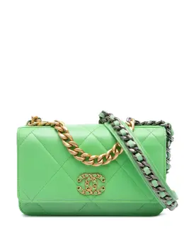 CHANEL Pre-Owned: Зелёный кошелёк 