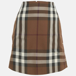 Burberry: Коричневая юбка 