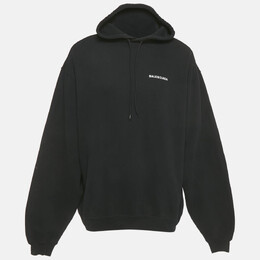 Balenciaga: Чёрная толстовка 