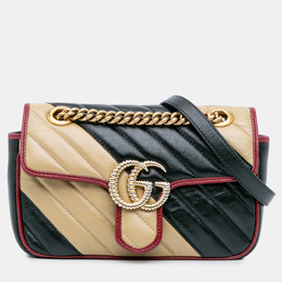 Gucci: Коричневая сумка через плечо  GG Marmont