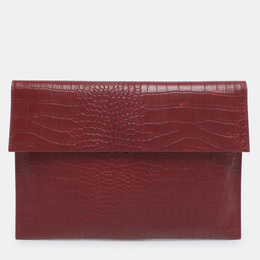 Marni: Бордовый клатч 
