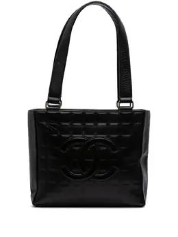 CHANEL Pre-Owned: Чёрная сумка-шоппер 