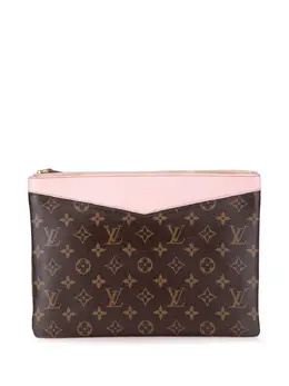 Louis Vuitton Pre-Owned: Коричневый клатч 