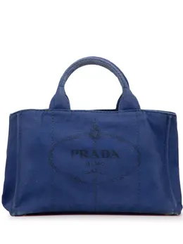 Prada Pre-Owned: Голубая сумка 