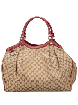 Gucci Pre-Owned: Коричневая сумка-шоппер 
