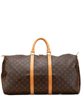 Louis Vuitton Pre-Owned: Коричневая дорожная сумка 