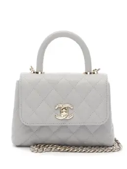 CHANEL Pre-Owned: Серая сумка на руку 