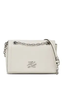 Karl Lagerfeld: Серебристая сумка  K/Autograph