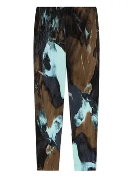 Homme Plissé Issey Miyake: Брюки с абстрактным принтом 