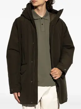 Moncler: Пальто с капюшоном 