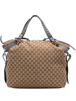 Gucci Pre-Owned: Коричневая сумка-шоппер 