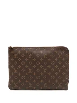 Louis Vuitton Pre-Owned: Коричневый клатч 