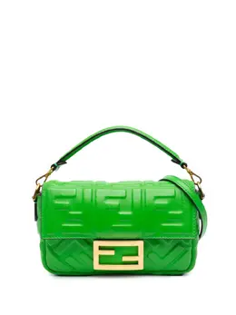 Fendi Pre-Owned: Зелёная сумка 