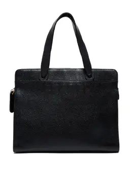 CHANEL Pre-Owned: Чёрная сумка-шоппер 