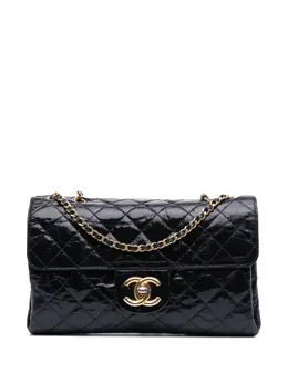 CHANEL Pre-Owned: Голубая сумка через плечо 