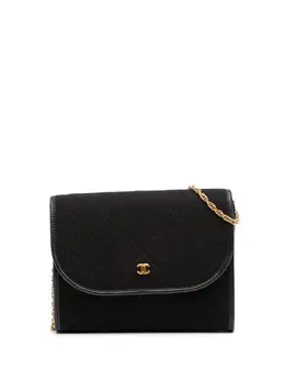 CHANEL Pre-Owned: Чёрная сумка через плечо 