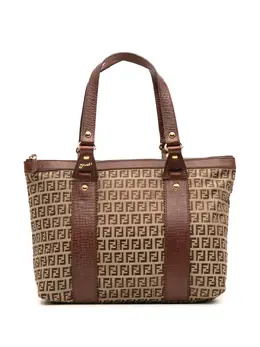 Fendi Pre-Owned: Коричневая сумка-шоппер 