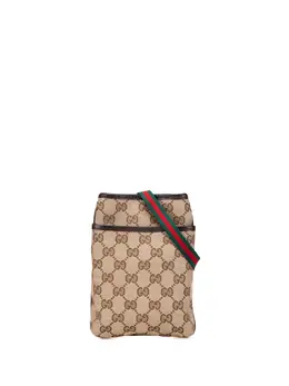 Gucci Pre-Owned: Коричневая сумка через плечо 