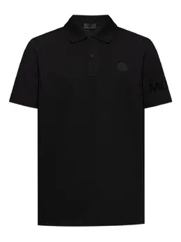 Moncler: Чёрное поло 
