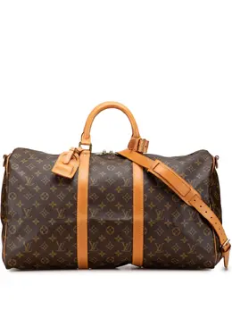 Louis Vuitton Pre-Owned: Коричневая дорожная сумка 
